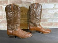 MENS HONDO BRAND WESTERN BOOTS, SIZE 8D