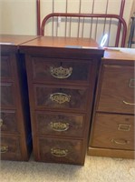 TALL, 4 DRAWER END TABLE / NIGHTSTAND,