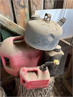 Mixed Gas Cans & Container - Qty 5