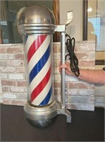 VINTAGE BARBER POLE; MARKED CSA-