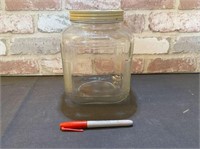 LARGE PANTRY JAR WITH METAL SEAL TIGHT LID