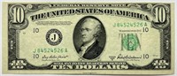 1950-B $10 Kansas City Federal Reserve Note