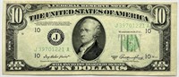 1950-A $10 Kansas City Federal Reserve Note