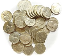 Roll of 1950's Jefferson Nickels
