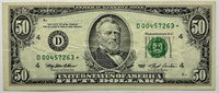 1993 $50 STAR NOTE Cleveland Note