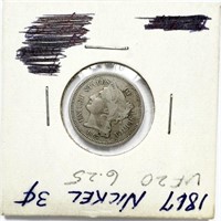 1867 3-Cent Piece VF