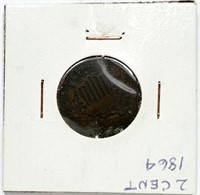 1864 2-Cent Piece Good