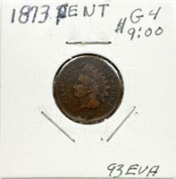 1873 Indian Head Cent Penny Good