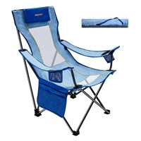 N9303 Folding Beach Chair Support 265lbs Blue