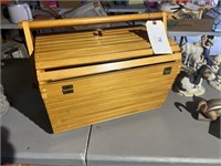 WOODEN PICNIC BASKET