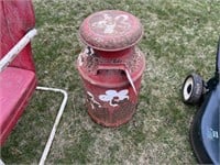 OLD METAL MILK CAN