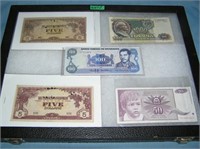 Collection of world currency