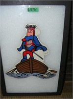 Vintage Budweiser Budman advertising display piece