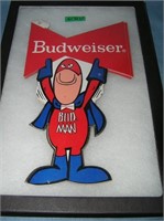 Vintage Budweiser Budman advertising display piece