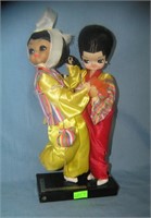 Dancing Asian couple display piece