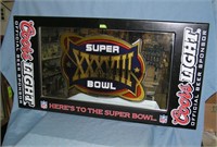 Coors Superbowl 38 beer advertising store display