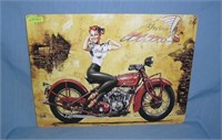 Indian Motorcycles retro style advertising sign