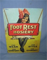 Foot Rest Hosiery style advertising sign