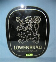 Vintage Lowenbrau beer advertising display piece