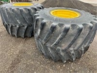 Firestone 1250/45-32 Flotation Tires & JD Rims