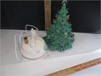 Ceramic lighted christmas tree