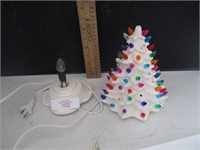 Ceramic lighted christmas tree