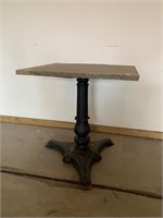 Cast Iron Base Table w Concrete Tabletop