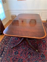 Double Pedestal Dining Table