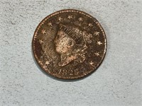 1825 matron head large cent