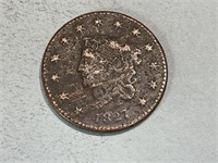 1827 matron head large cent