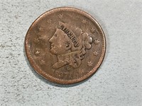 1837 modified matron large cent