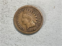 1864 Indian head cent, copper nickel by weight