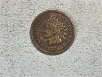 1868 Indian head cent