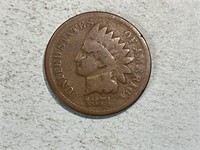 1874 Indian head cent