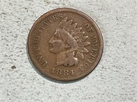 1884 Indian head cent