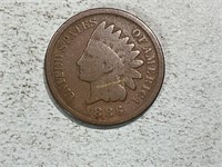 1886 Indian head cent, variety 2