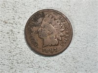 1887 Indian head cent
