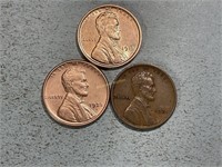 1919, 1920S, 1921 Lincoln wheat cents