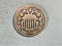 1876 Shield nickel
