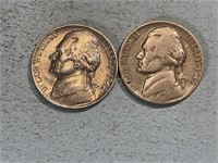 1942 and 1942D Jefferson nickels
