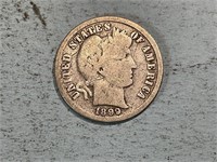 1899 Barber dime