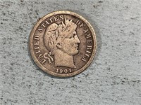 1904 Barber dime