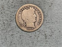 1909O Barber dime