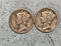 1923 and 1923S Mercury dimes