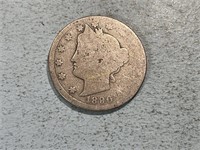 1890 Liberty head nickel