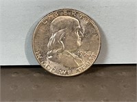 1958 Franklin half dollar