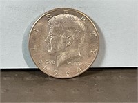 1964D Kennedy half dollar