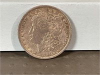 1891 Morgan silver dollar