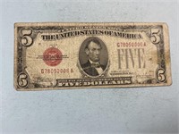 1928E $5 U.S. note