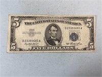 1953 $5 silver certificate